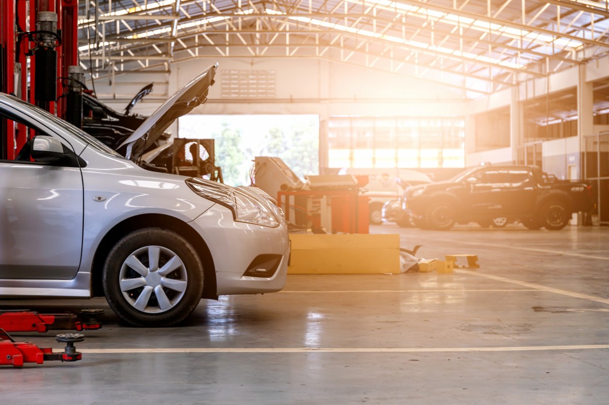 bay of automotive shop